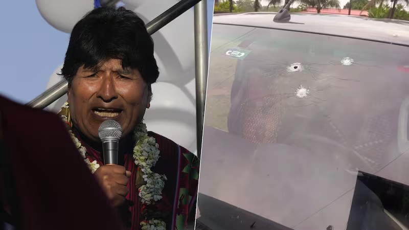 EVO MORALES SALE ILESO DE ATENTADO; FUE ATACADO CON 14 DISPAROS