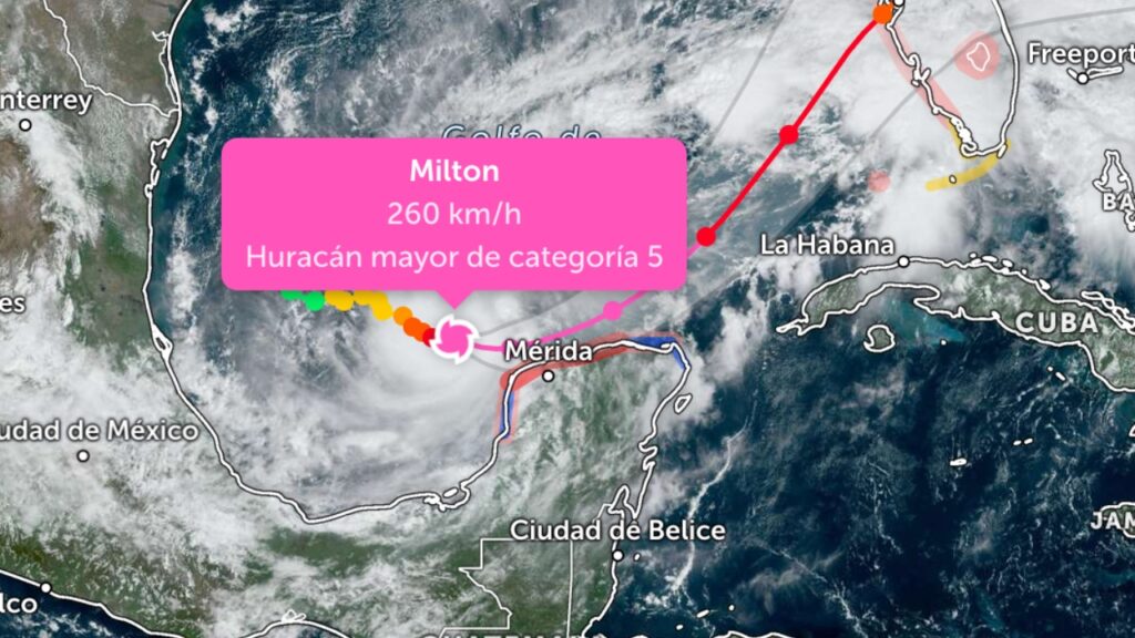 Ojo del huracán ‘Milton’ tocará Yucatán: 50 municipios, sin clases