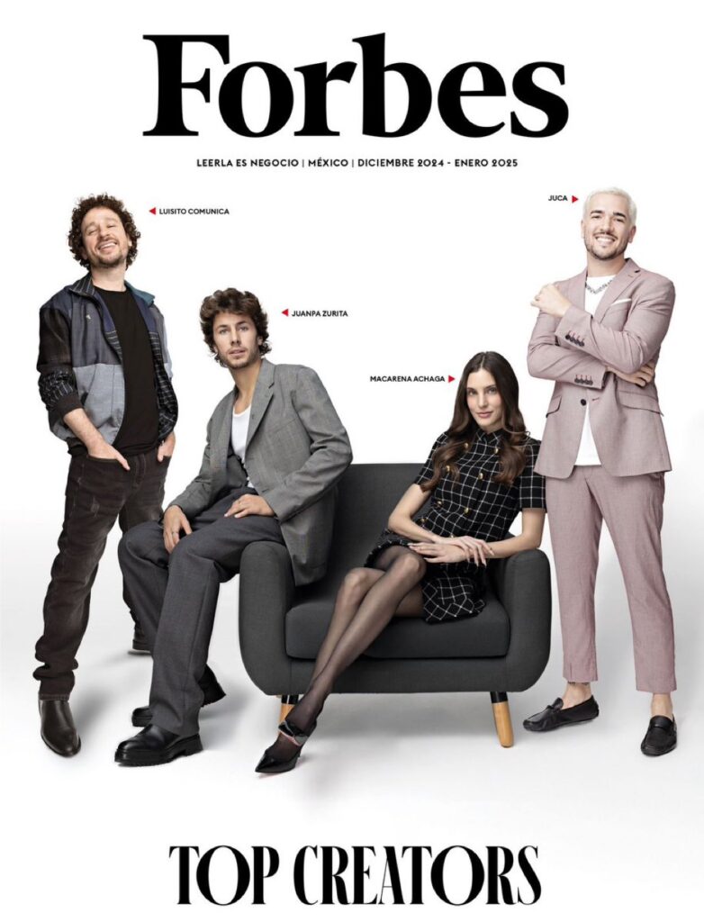 FORBES LANZA SU TOP CREATORS 2024 CON LUISITO COMUNICA Y JUANPA ZURITA EN LA PORTADA