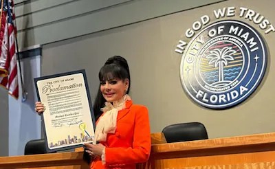 MIAMI PROCLAMA EL 30 DE DICIEMBRE COMO EL DÍA DE MARIBEL GUARDIA