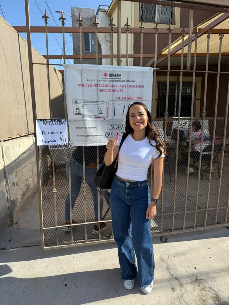 A PRIMERA HORA VOTÓ LA DRA. OLIVIA AGUIRRE EN JORNADA HISTÓRICA POR LA RENOVACIÓN DEL PODER JUDICIAL
