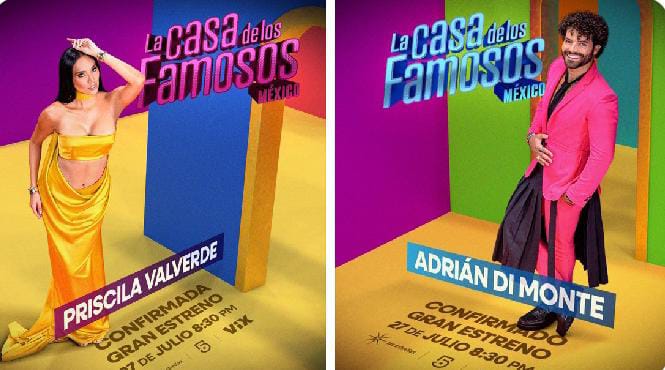 PRISCILA VALVERDE Y ADRIÁN DI MONTE INGRESAN A LA CASA DE LOS FAMOSOS 3