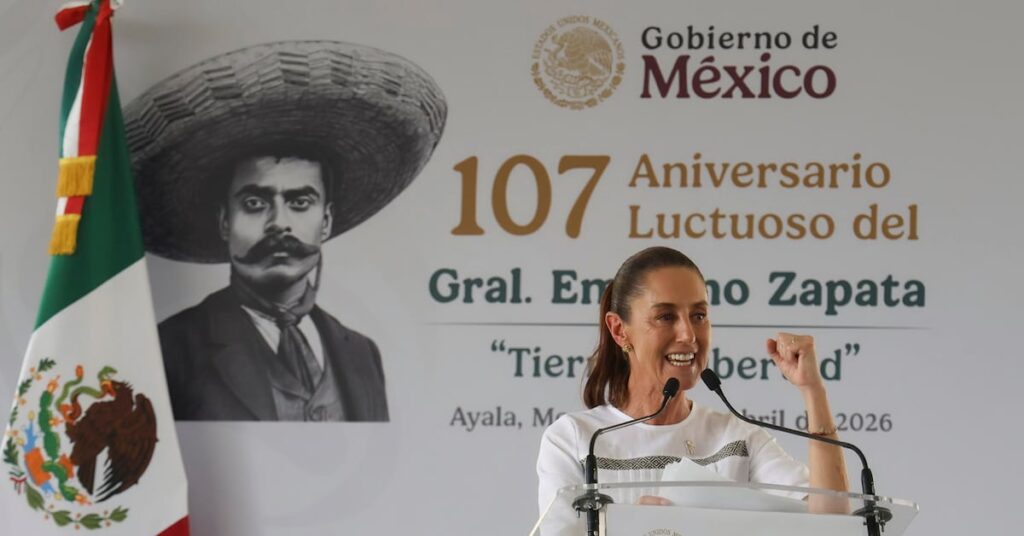 Claudia Sheinbaum conmemora 107 aniversario luctuoso de Emiliano Zapata en Morelos